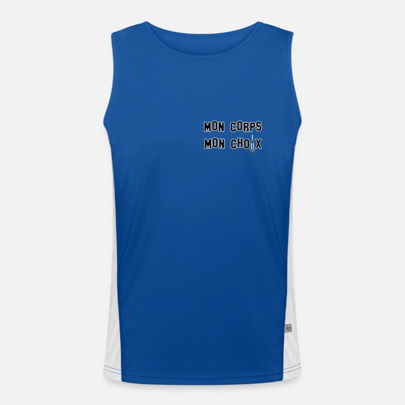 Mon Corps, mon choix ! Débardeur respirant contrasté Homme 