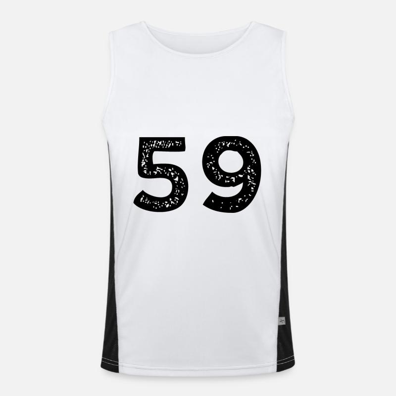 59 Number Leotard Men's Functional Contrast Tank Top 
