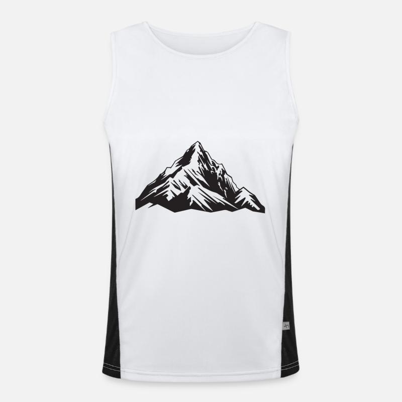 Landscape Mountains Men's Functional Contrast Tank Top 
