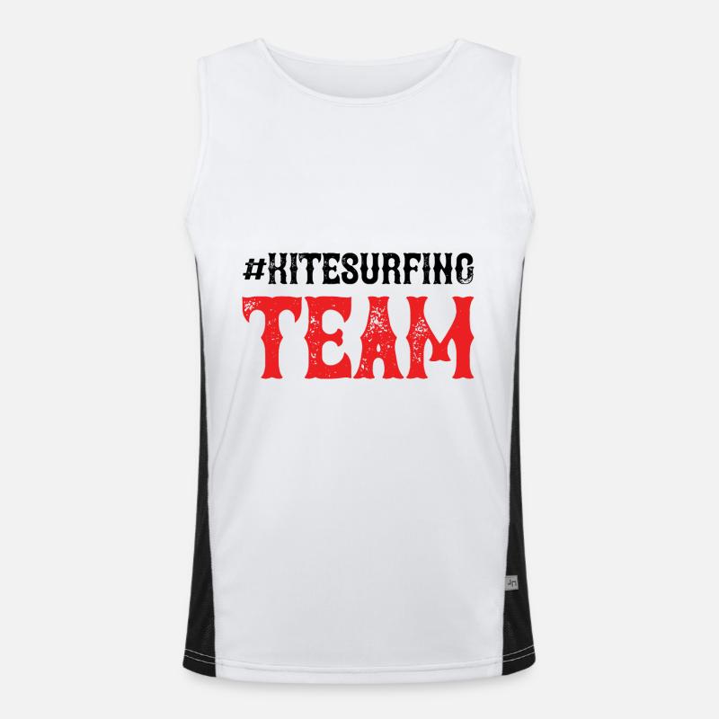 Kitesurfing Team Men's Functional Contrast Tank Top 