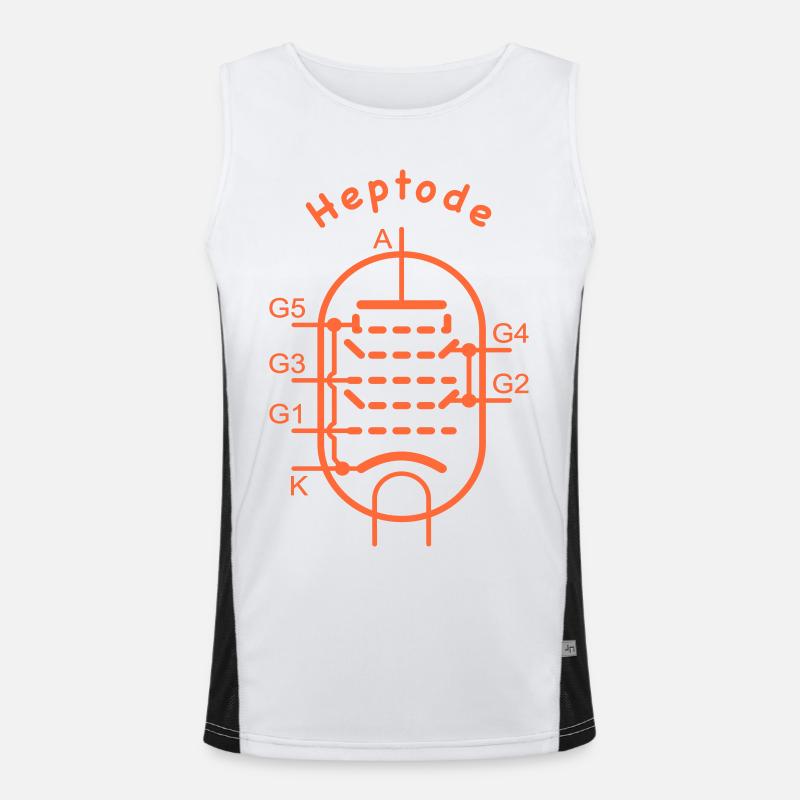 Vakuumröhren-Symbol Heptode Funktionelles Kontrast-Tank Top für Männer 
