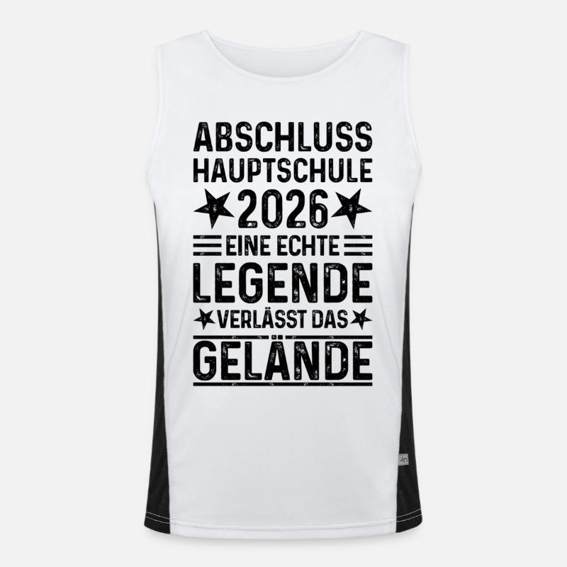 Diplôme du secondaire 2026 Débardeur respirant contrasté Homme 