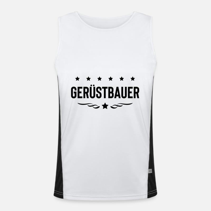 Gerüstbauer Beruf Funktionelles Kontrast-Tank Top für Männer 