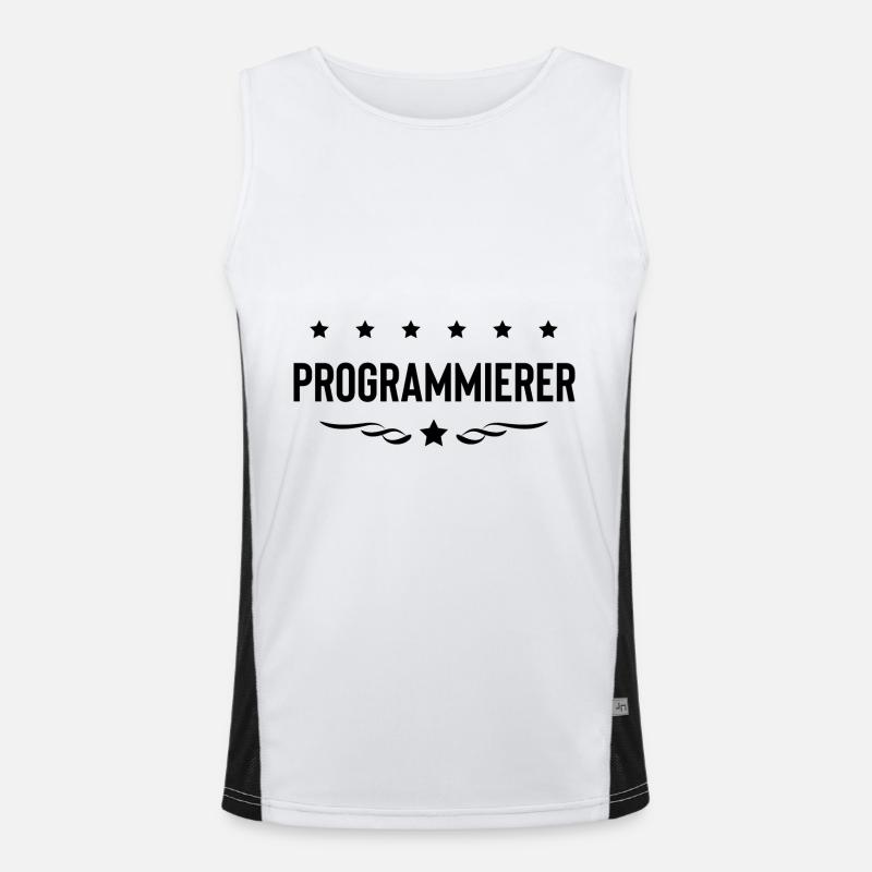 Programmierer Beruf Funktionelles Kontrast-Tank Top für Männer 