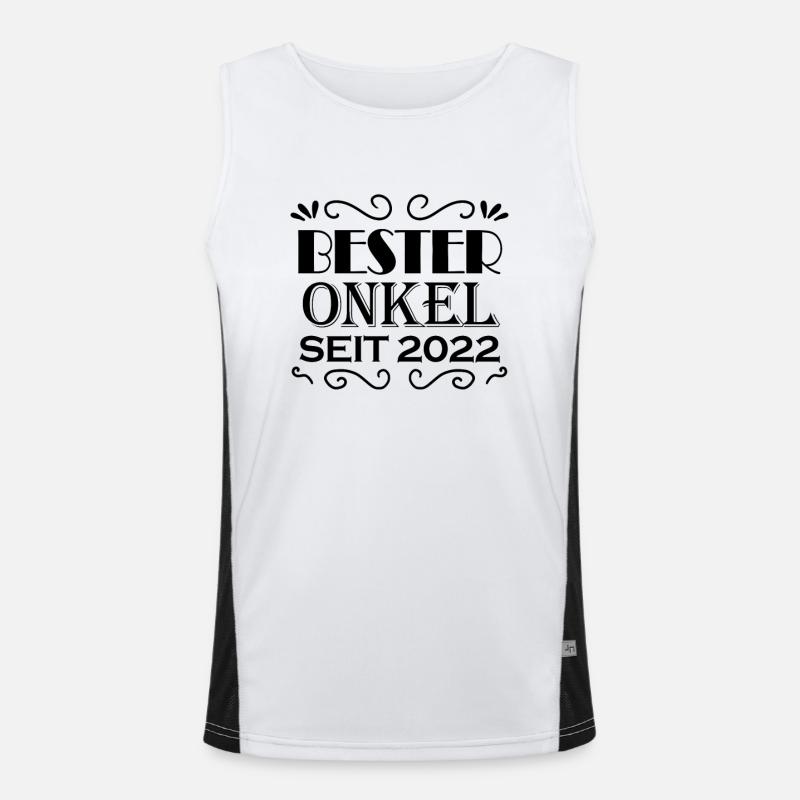 Bester Onkel seit 2022 Funktionelles Kontrast-Tank Top für Männer 