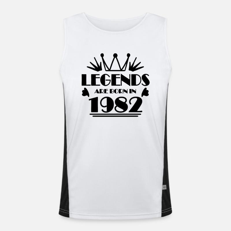 1982 - Born 1982 Men's Functional Contrast Tank Top 