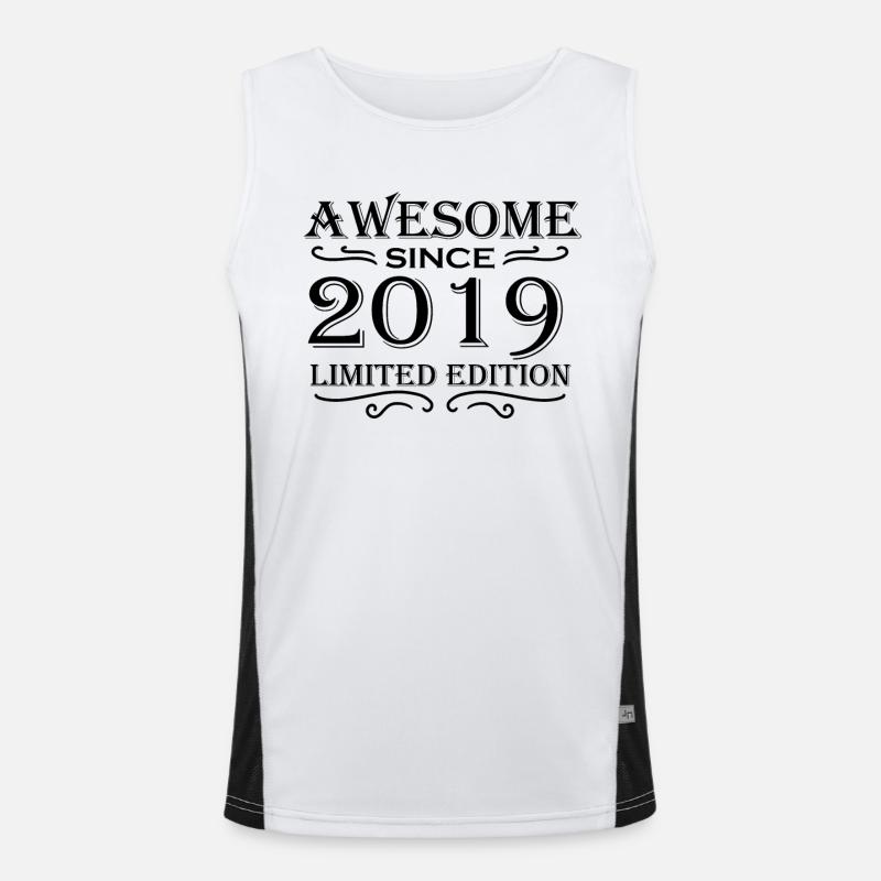 2019 - Année de naissance 2019 - Année de naissance 2019 Débardeur respirant contrasté Homme 