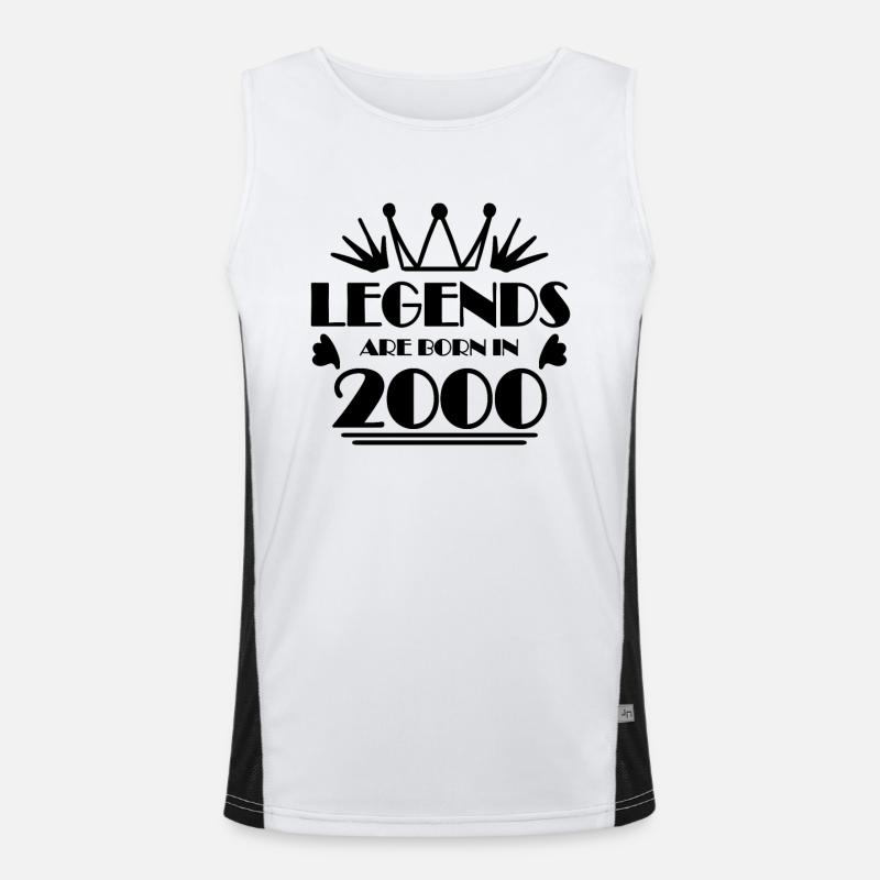 2000 - Né en 2000 Débardeur respirant contrasté Homme 