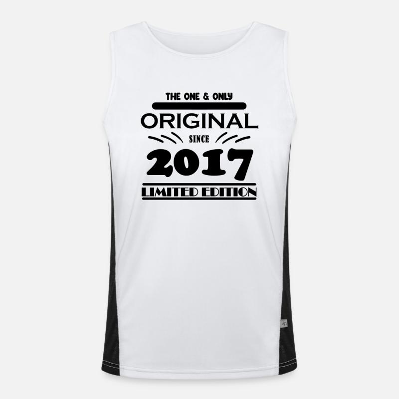 2017 - Année de construction 2017 - Millésime 2017 Débardeur respirant contrasté Homme 