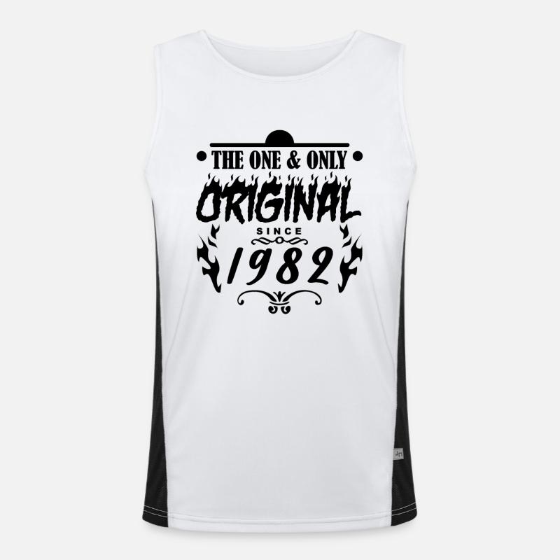 1982 - Année de construction 1982 - Année de construction 1982 Débardeur respirant contrasté Homme 