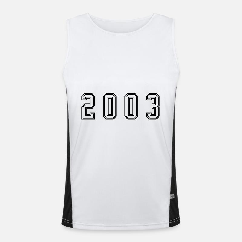 2003 Year Number Men's Functional Contrast Tank Top 