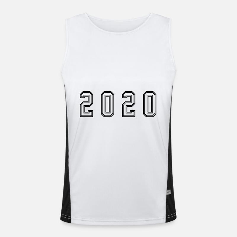 2020 Year Number Men's Functional Contrast Tank Top 