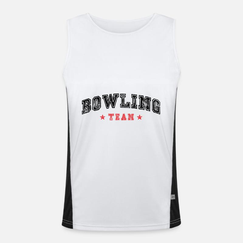 Équipe de bowling Débardeur respirant contrasté Homme 