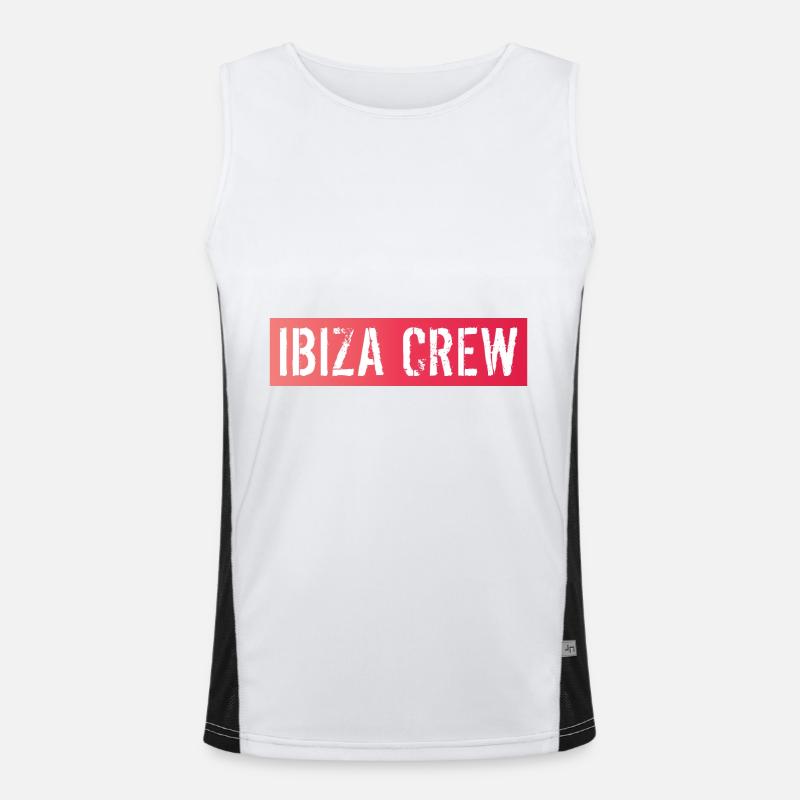 Ibiza Crew Funktionelles Kontrast-Tank Top für Männer 