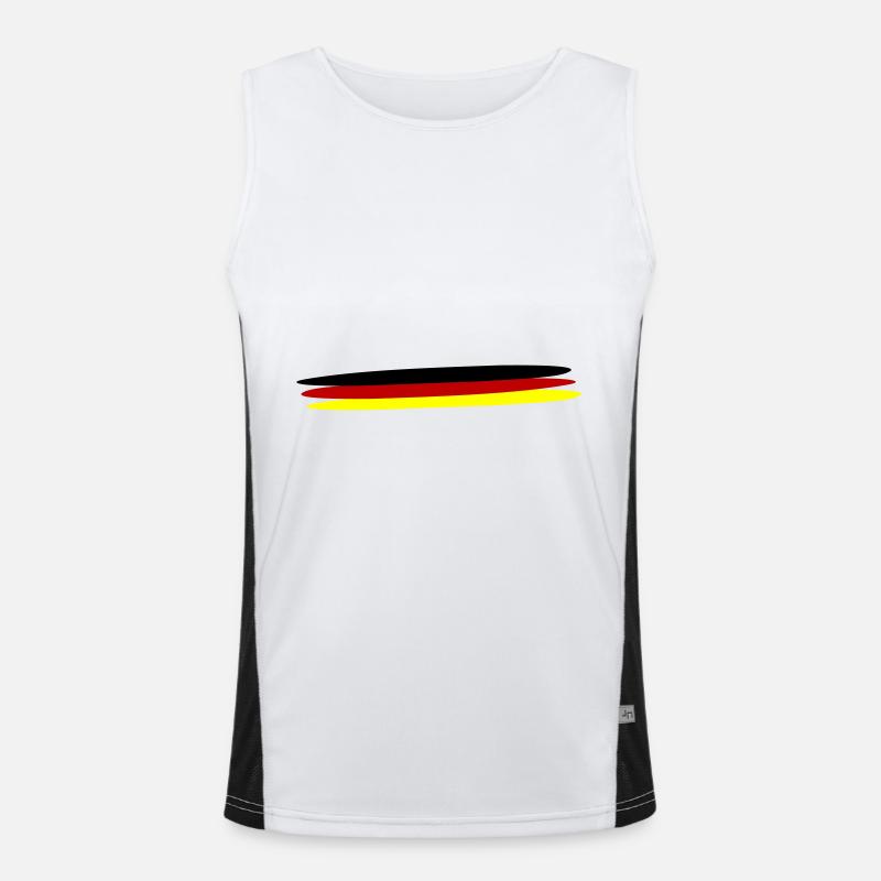 Germany Flag Men's Functional Contrast Tank Top 