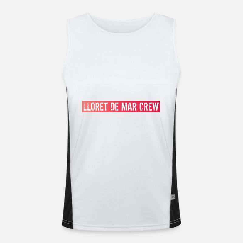 Lloret De Mar Crew Funktionelles Kontrast-Tank Top für Männer 