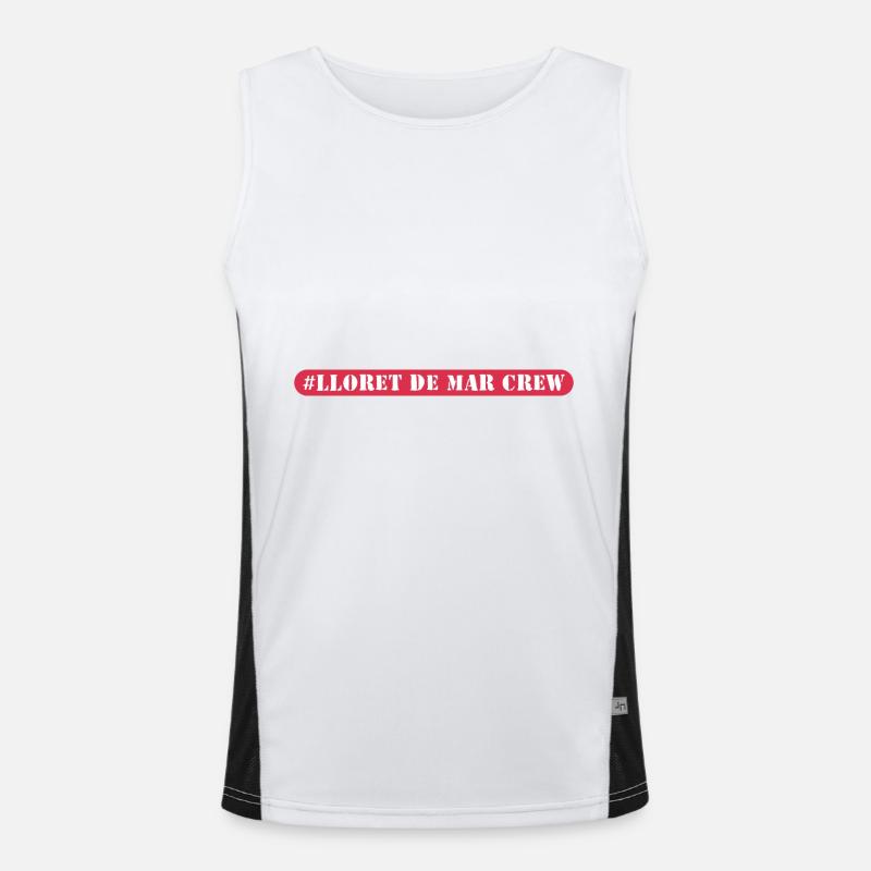 Lloret De Mar Crew Funktionelles Kontrast-Tank Top für Männer 