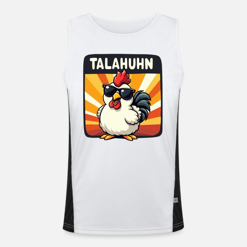 TALAHUHN Funny Saying Meme Rap Carnival Men's Functional Contrast Tank Top 
