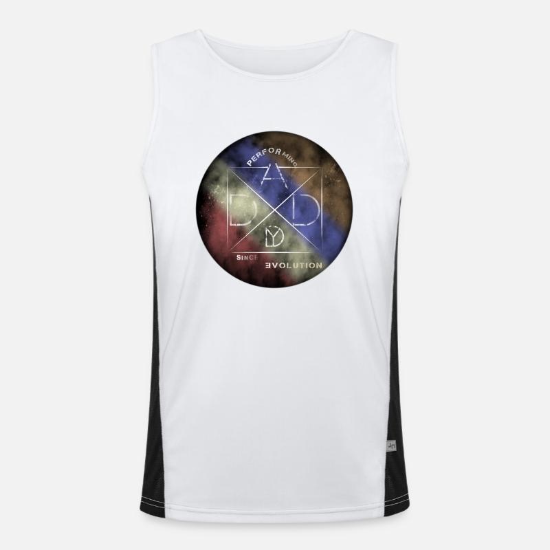 Performing Daddy Evolution Funktionelles Kontrast-Tank Top für Männer 