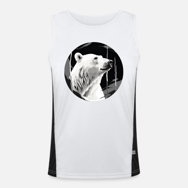 Polar bear Men's Functional Contrast Tank Top 