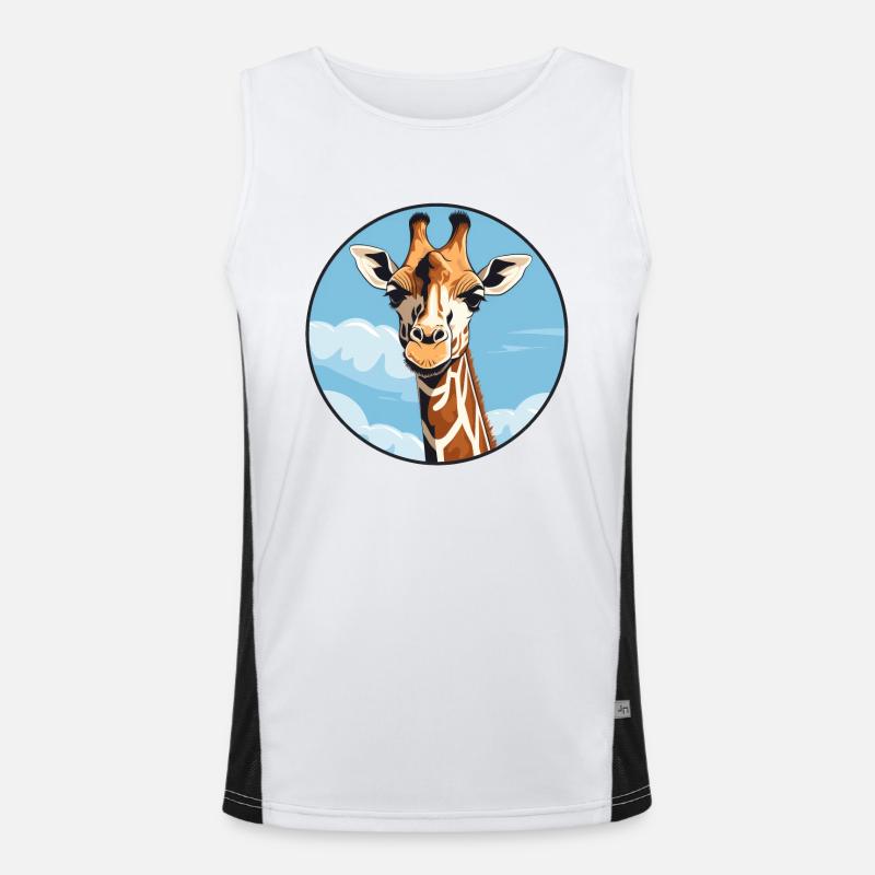 Giraffe Men's Functional Contrast Tank Top 