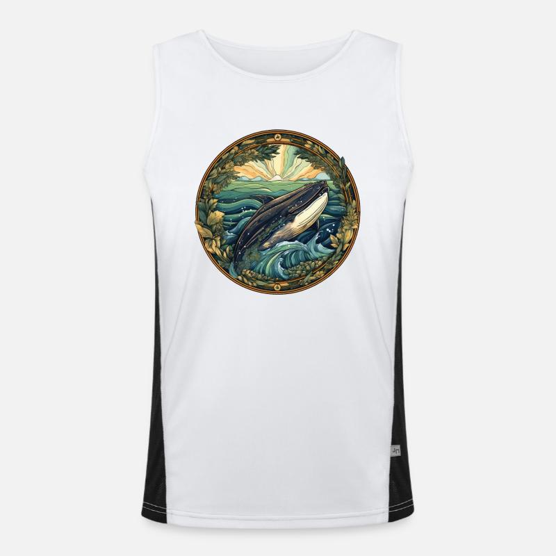 Wal Funktionelles Kontrast-Tank Top für Männer 