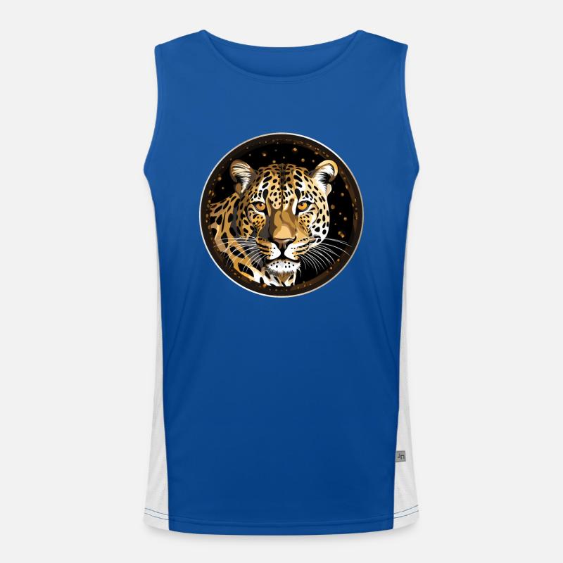 Leopard Men's Functional Contrast Tank Top 