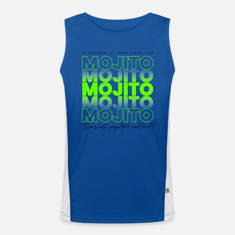 Mojito - Der beliebteste Cocktail! -Putting-Grün Funktionelles Kontrast-Tank Top für Männer 