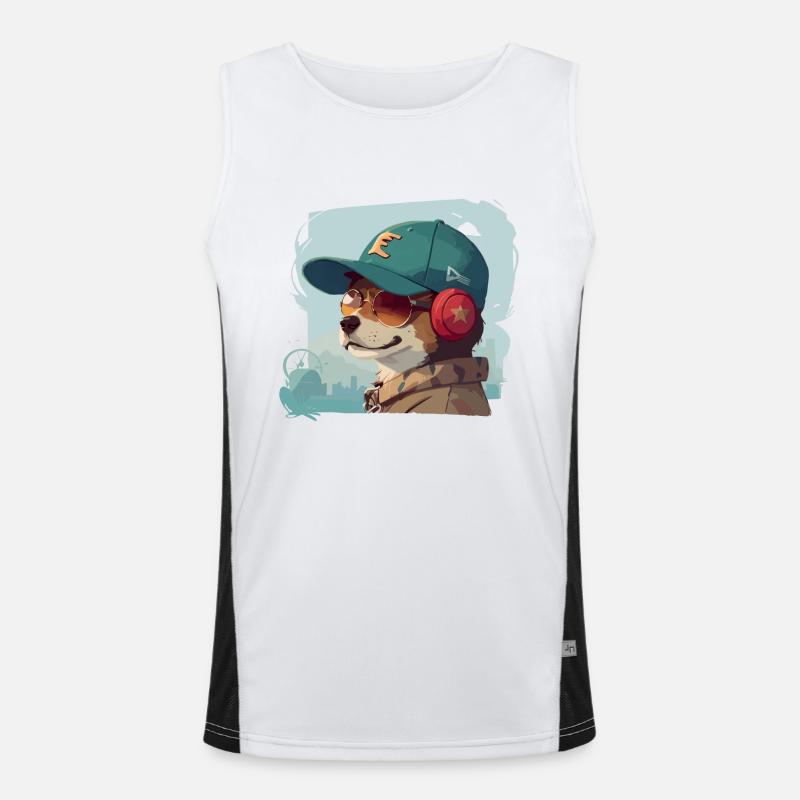 Cool Dog Men's Functional Contrast Tank Top 