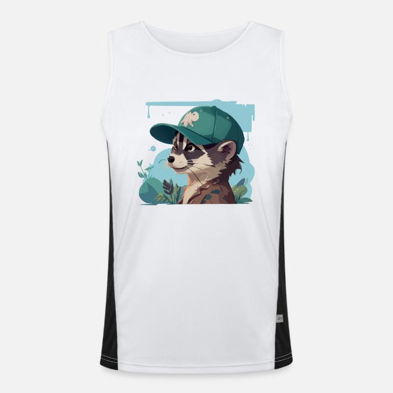 Cool Racoon Men's Functional Contrast Tank Top 