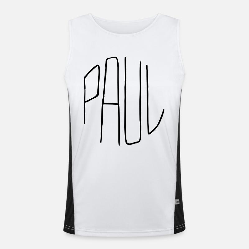 Paul Geschenk Funktionelles Kontrast-Tank Top für Männer 