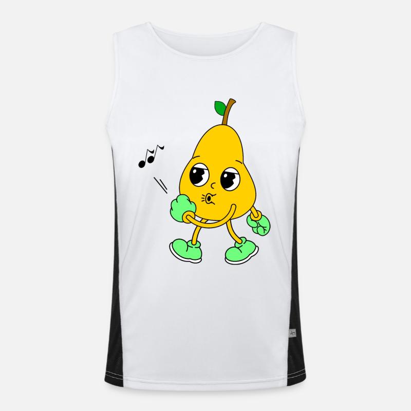 Pfeifende Birne Funktionelles Kontrast-Tank Top für Männer 