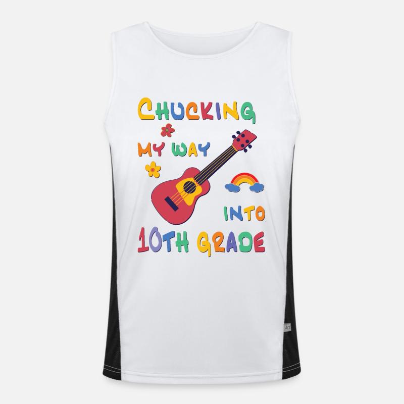 Chucking my way into 10th grade Funktionelles Kontrast-Tank Top für Männer 