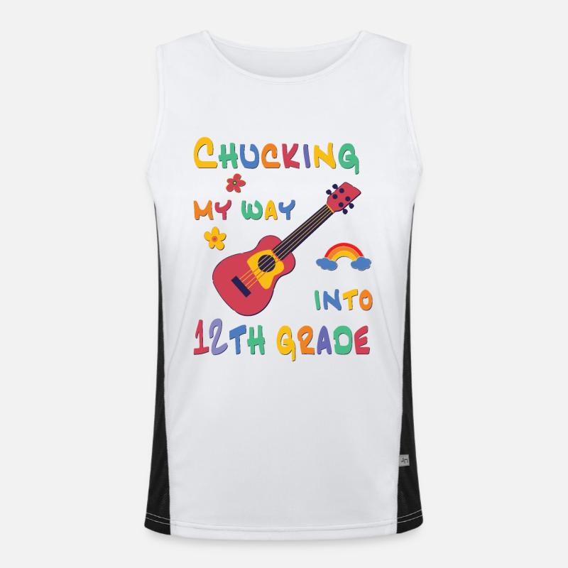 Chucking my way into 12th grade Funktionelles Kontrast-Tank Top für Männer 