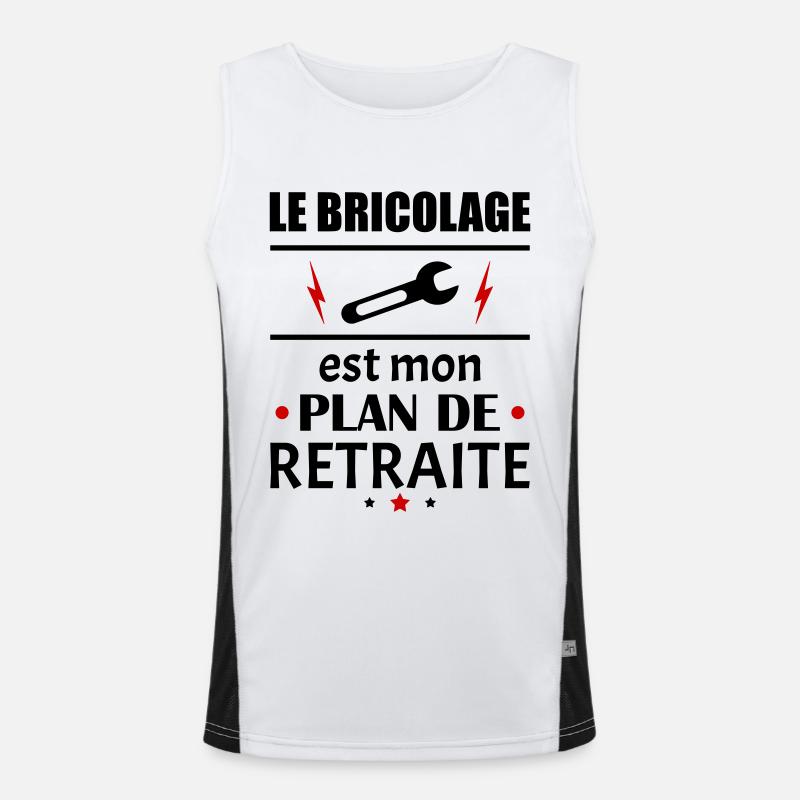 Le bricolage est mon plan de retraite, humour,noël Débardeur respirant contrasté Homme 