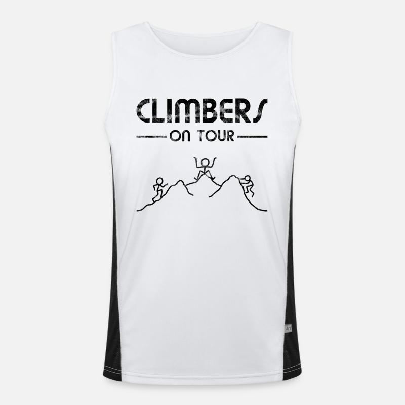 Climbing mountains - Climbers on Tour Men's Functional Contrast Tank Top 