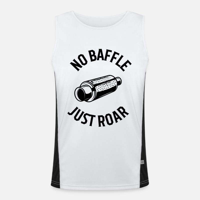 No baffle just roar Men's Functional Contrast Tank Top 