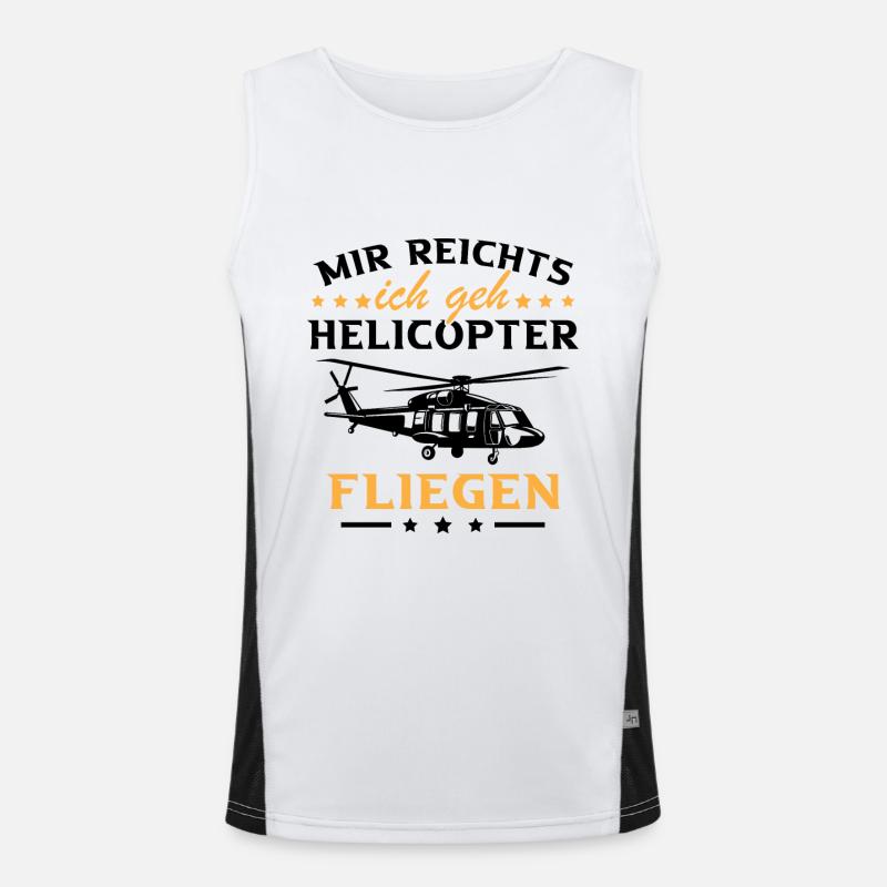 I've had enough, I'm going helicopter Men's Functional Contrast Tank Top 
