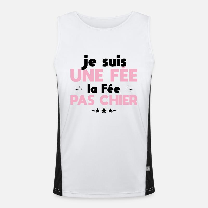 Je Suis Une Fée La Fée Pas Chier Débardeur respirant contrasté Homme 