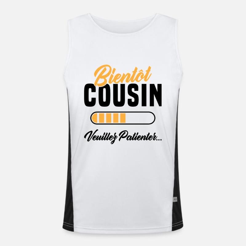 soon cousin please wait Men's Functional Contrast Tank Top 