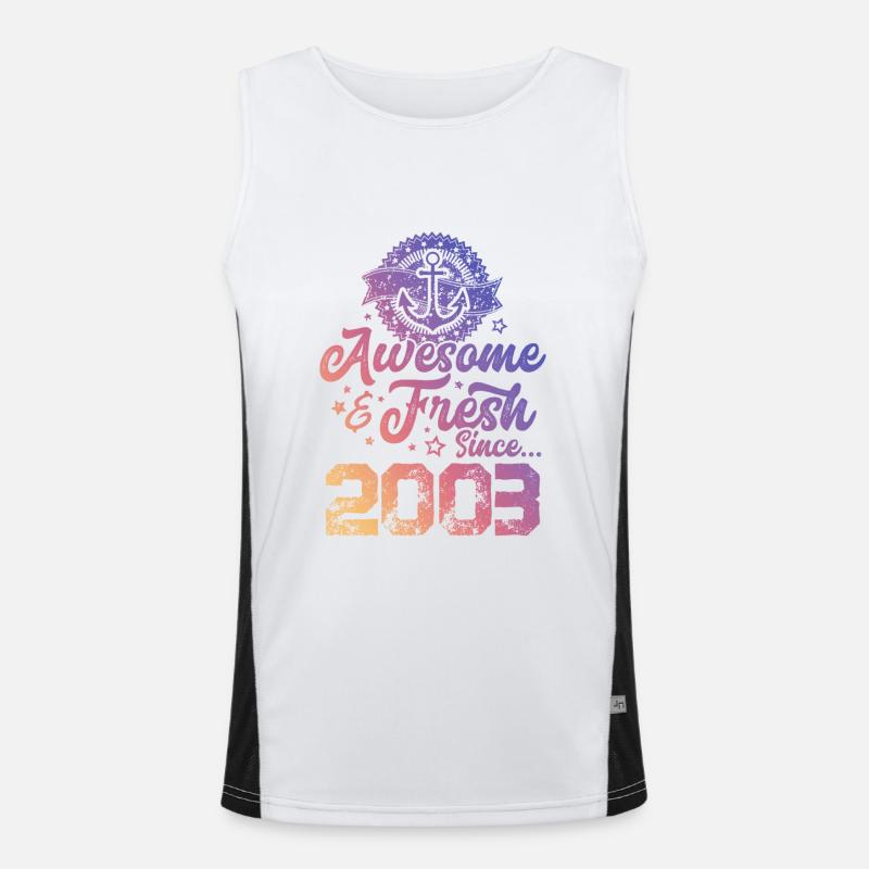 2003 awesome fresh Funktionelles Kontrast-Tank Top für Männer 