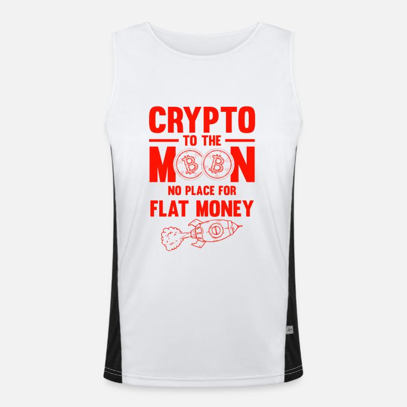 bitcoin money Men's Functional Contrast Tank Top 