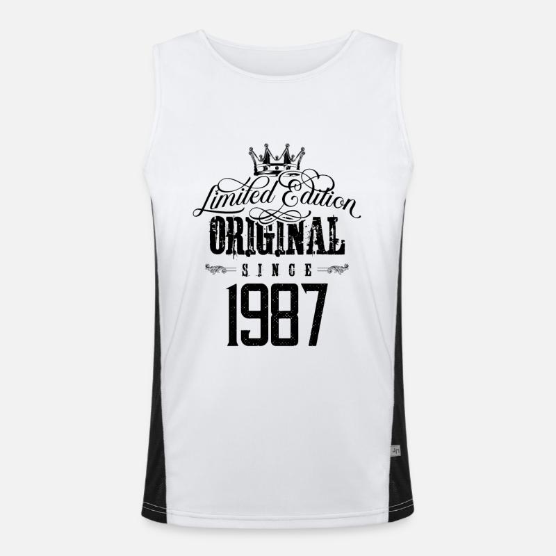 1987 limited edition Funktionelles Kontrast-Tank Top für Männer 