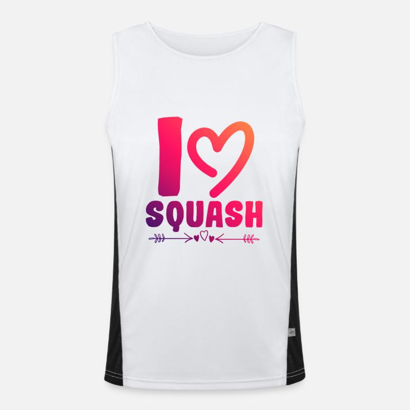 I love squash Men's Functional Contrast Tank Top 