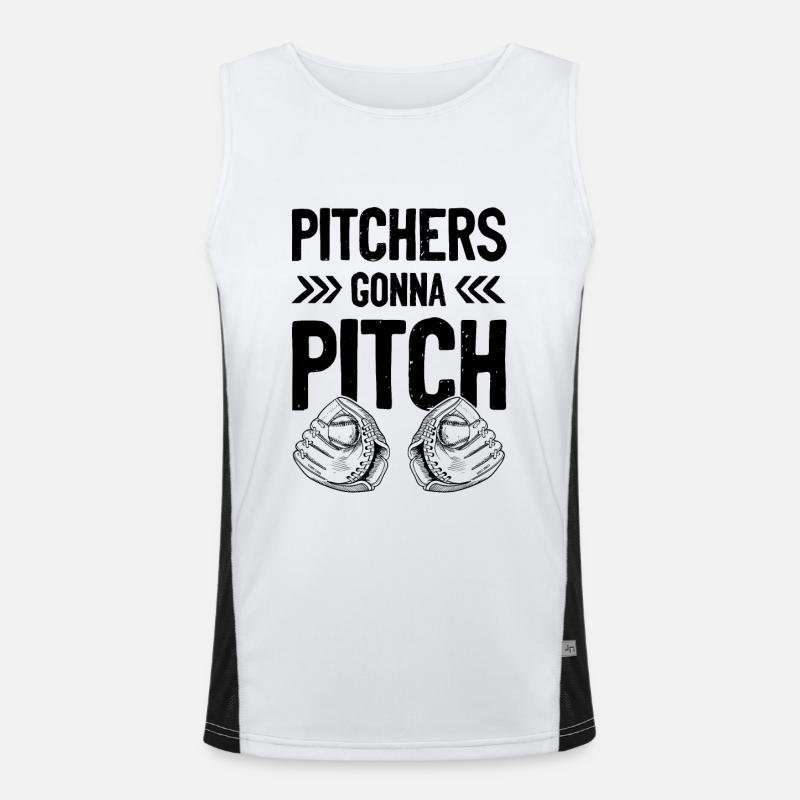 Baseball pitcher Men's Functional Contrast Tank Top 