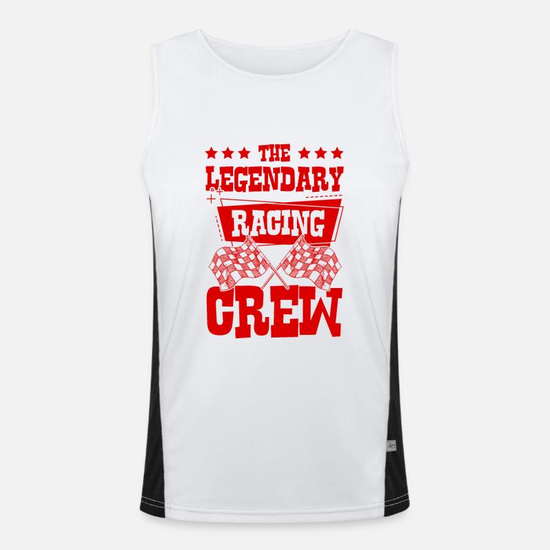 Racing Crew Funktionelles Kontrast-Tank Top für Männer 