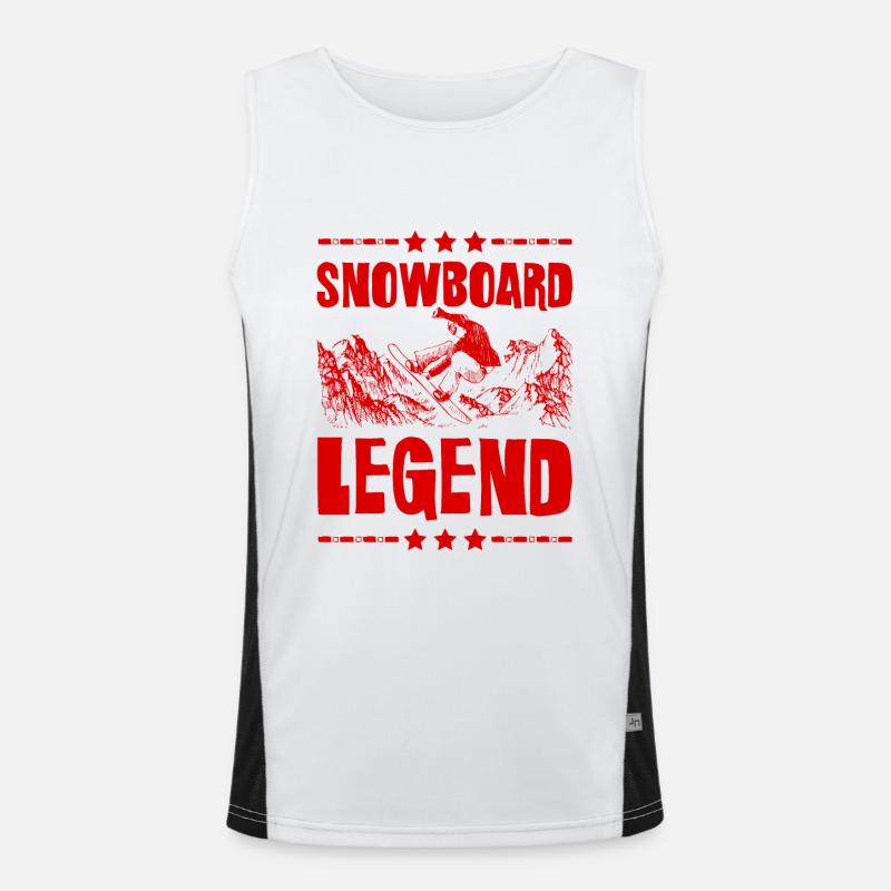 Snowboard Legend Funktionelles Kontrast-Tank Top für Männer 