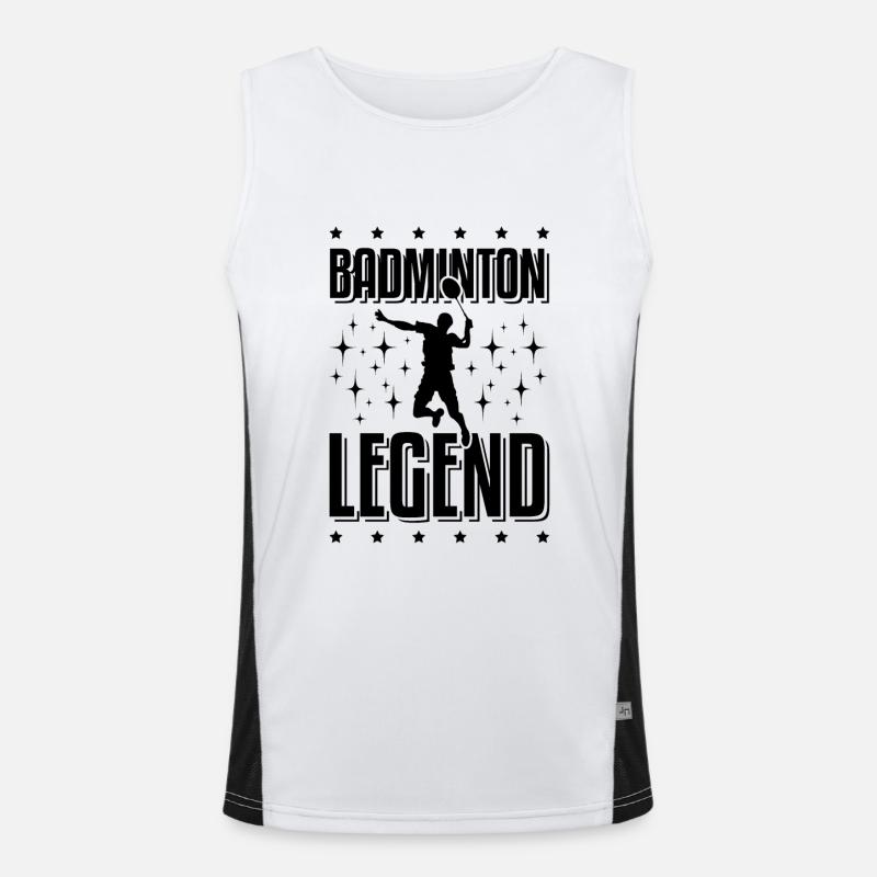 bedminton legend Funktionelles Kontrast-Tank Top für Männer 