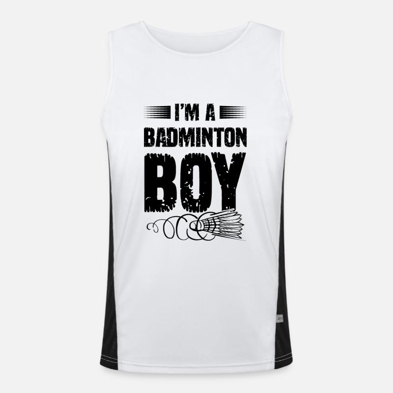 Badminton Boy Men's Functional Contrast Tank Top 