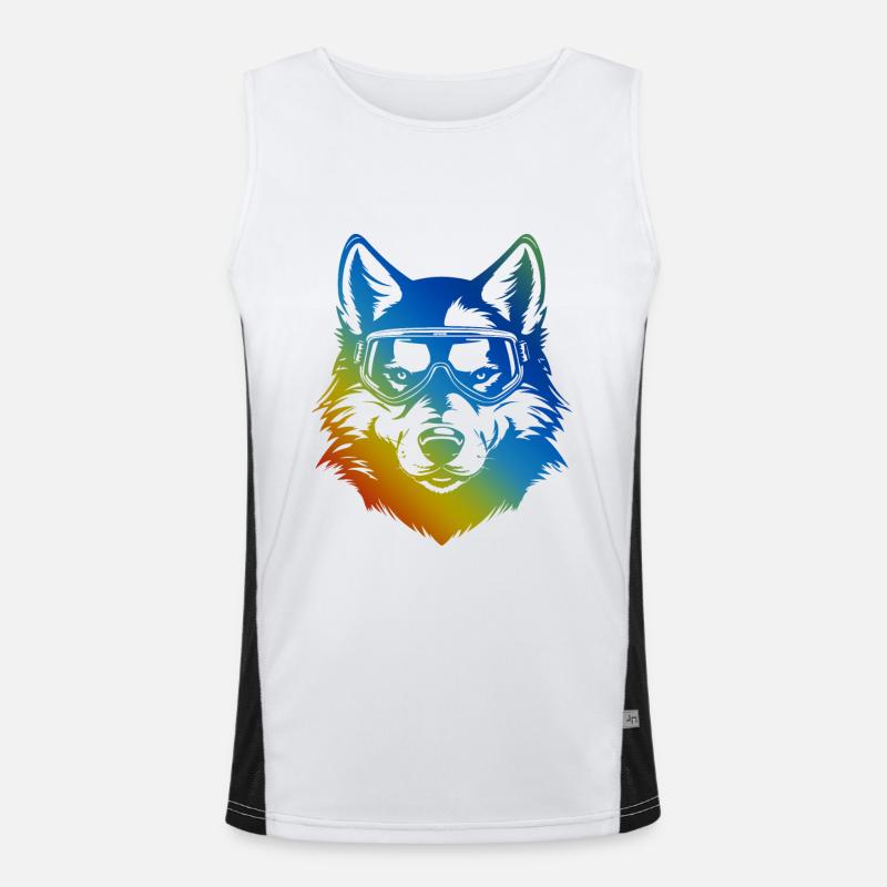 Wolf Snowboard Lunettes De Ski Coloré Débardeur respirant contrasté Homme 